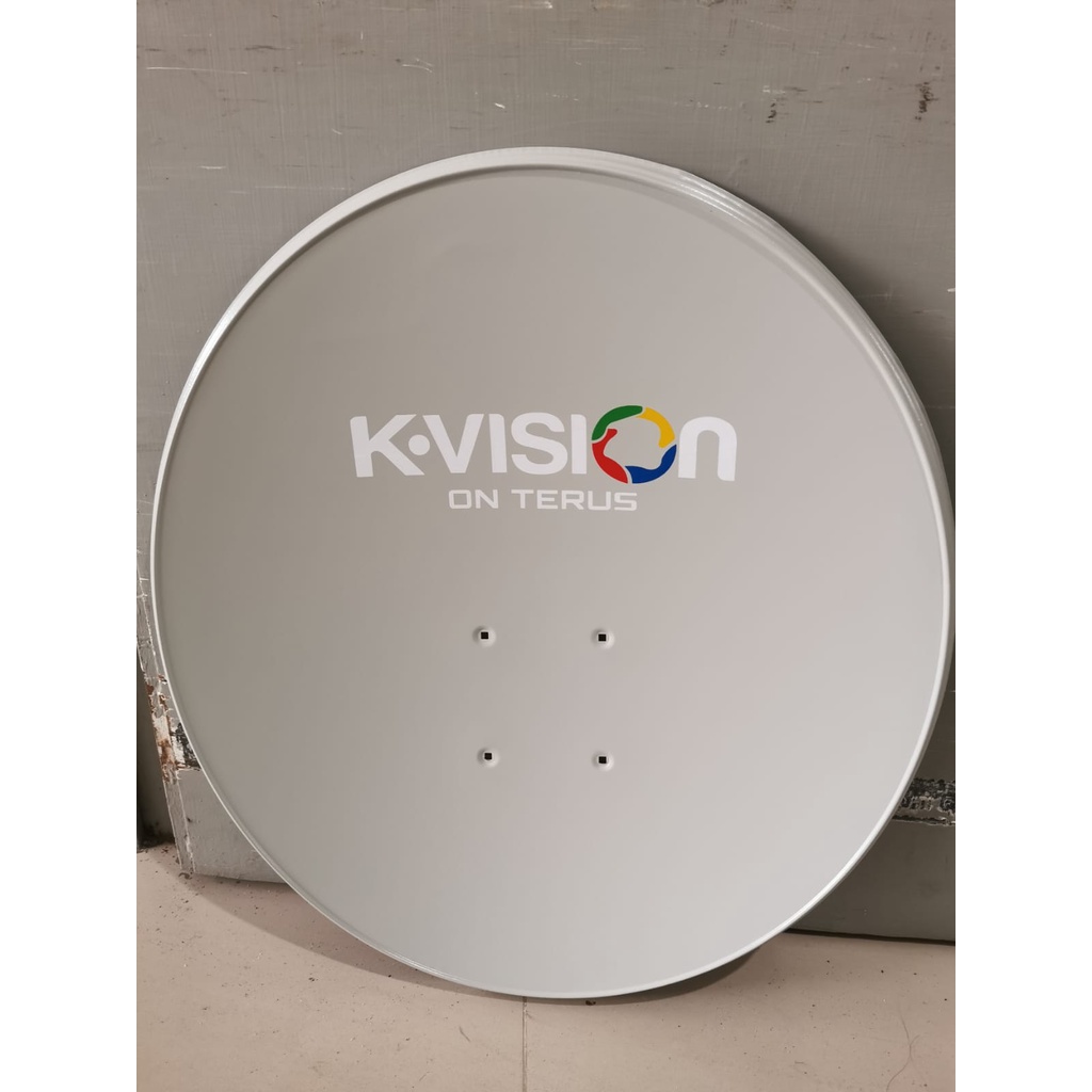 (NON COD) Solid Dish Parabola Plat K Vision 60cm - 75cm plus LNB dan Kabel