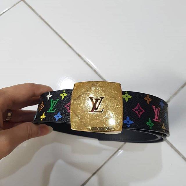 Preloved belt LV multicolor