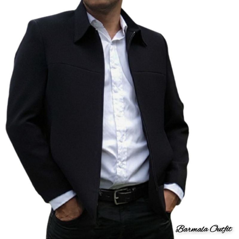 Jaket Formal Pria Semi Jas Original Jasket Bahan Wol