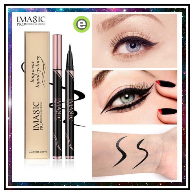 IMAGIC Eyeliner IMAGIC Eyeliner Waterproof Tahan Lama Cepat Kering Tidak Luntur Profesional Eyeliner
