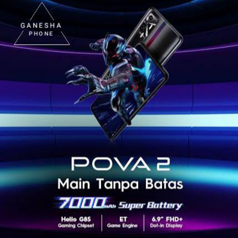 TECNO POVA 2 6/128 GARANSI RESMI