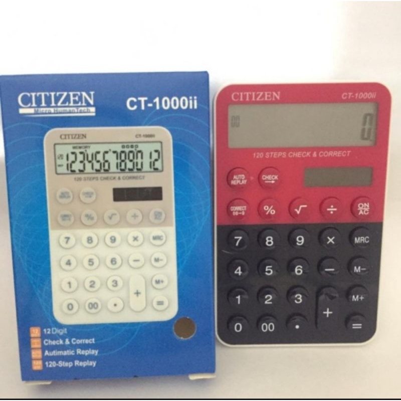 

Kalkulator CITIZEN CT 1000 ii calculator CT1000ii kasir alat hitung menghitung