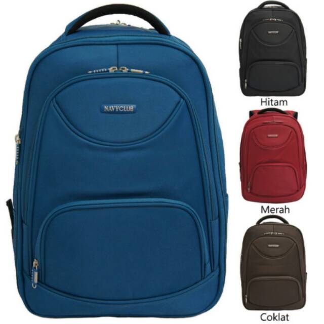 TAS RANSEL PRIA LAPTOP NAVY CLUb