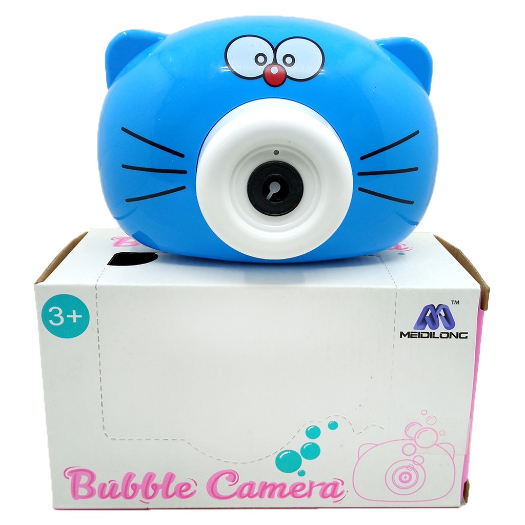 Bubble Camera Mainan Anak Kamera Gelembung Busa Nyala Lampu &amp; Musik