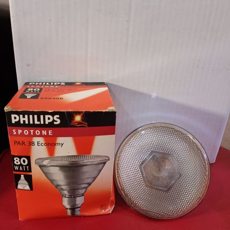 Philips lampu sorot spotone PAR38 80Watt