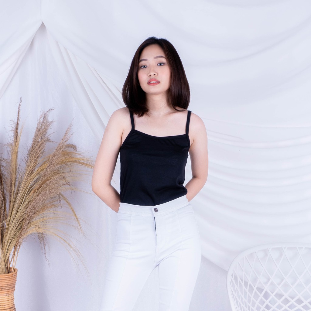 (TT XL) Tank Top Dewasa Tali Kecil UKURAN XL Daleman wanita Singlet Tengtop-2