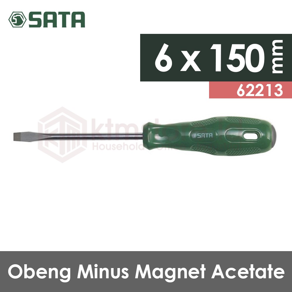 Obeng Minus 6 x 150 mm Acetate 62213 SATA TOOLS