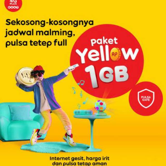 [ PROMO MURAH ] INDOSAT YELLOW 1GB PAKET KUOTA DATA INTERNET
