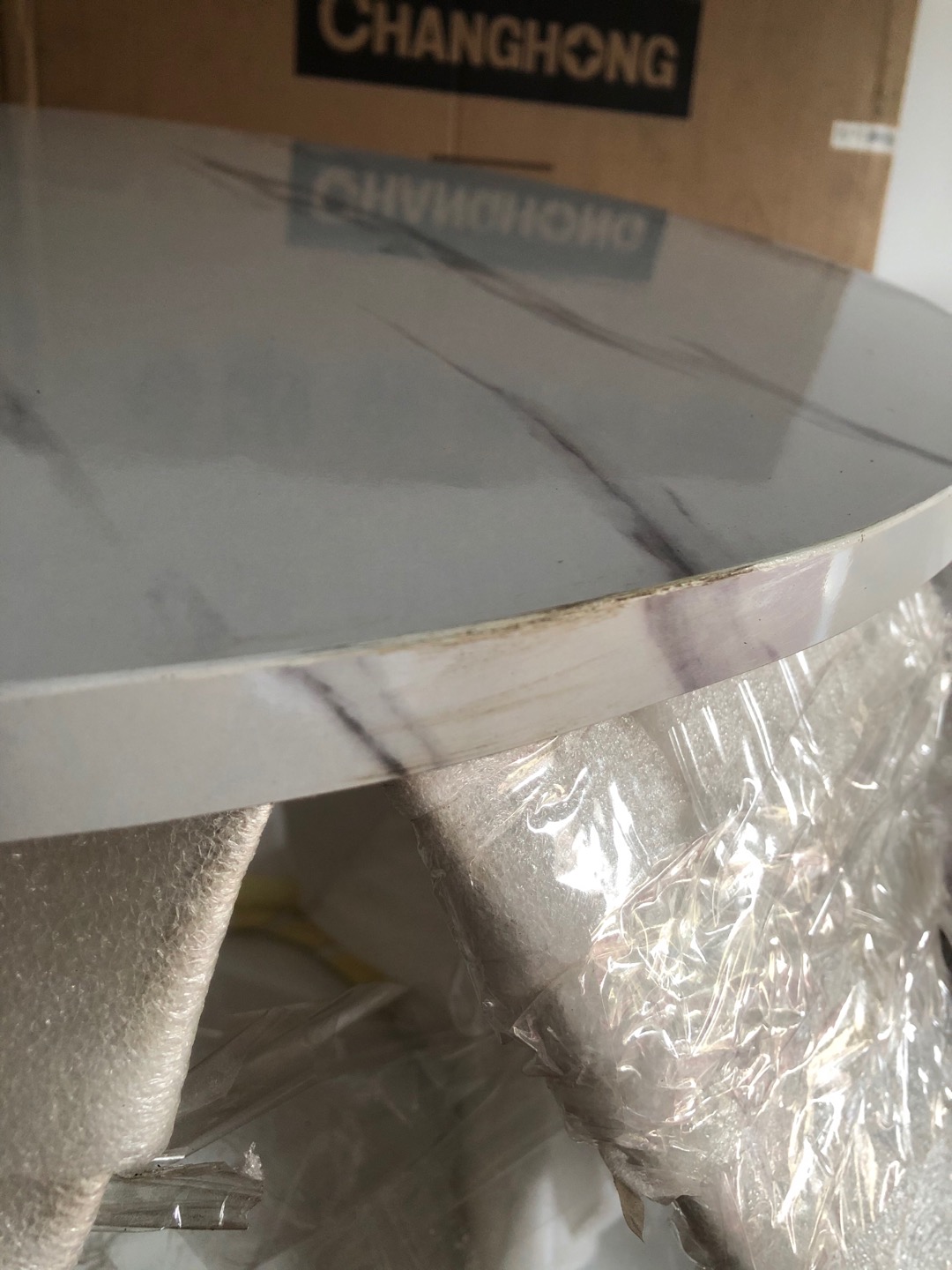 Meja Tamu Minimalis Segi 8 Hexagon Teras Coffee Table Diameter 60 Cm