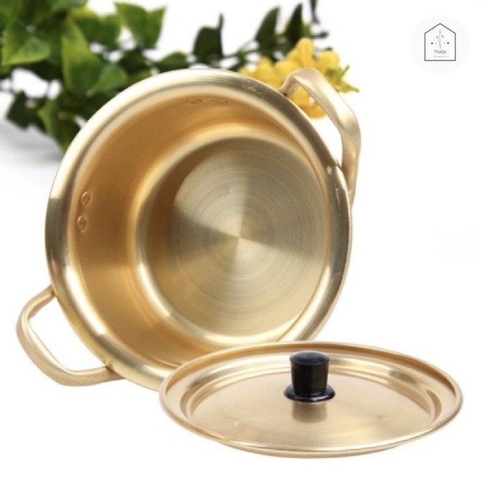 Panci Korea 14 Cm Ramyun Ramen Ramyeon Mie Import Gold Emas Hotpot _Art