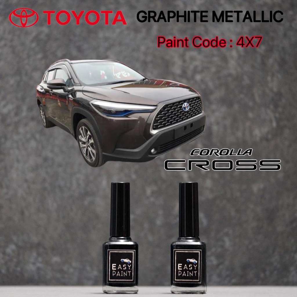 Cat Oles Graphite Metallic 4X7 Toyota Corolla Cross Coklat Tua Metalik