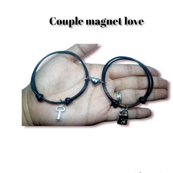 GELANG COUPLE LOVE / GELANG COUPLE MAGNET LOVE GELANG GEMBOK KUNCI GELANG MAGNET LOVE