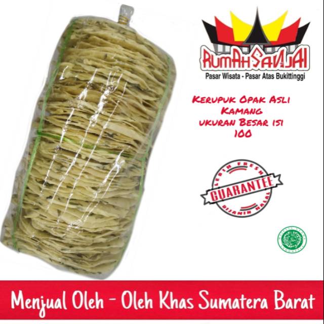 

Kerupuk Opak Asli Kamang uk Besar 100 keping By Rumah Sanjai