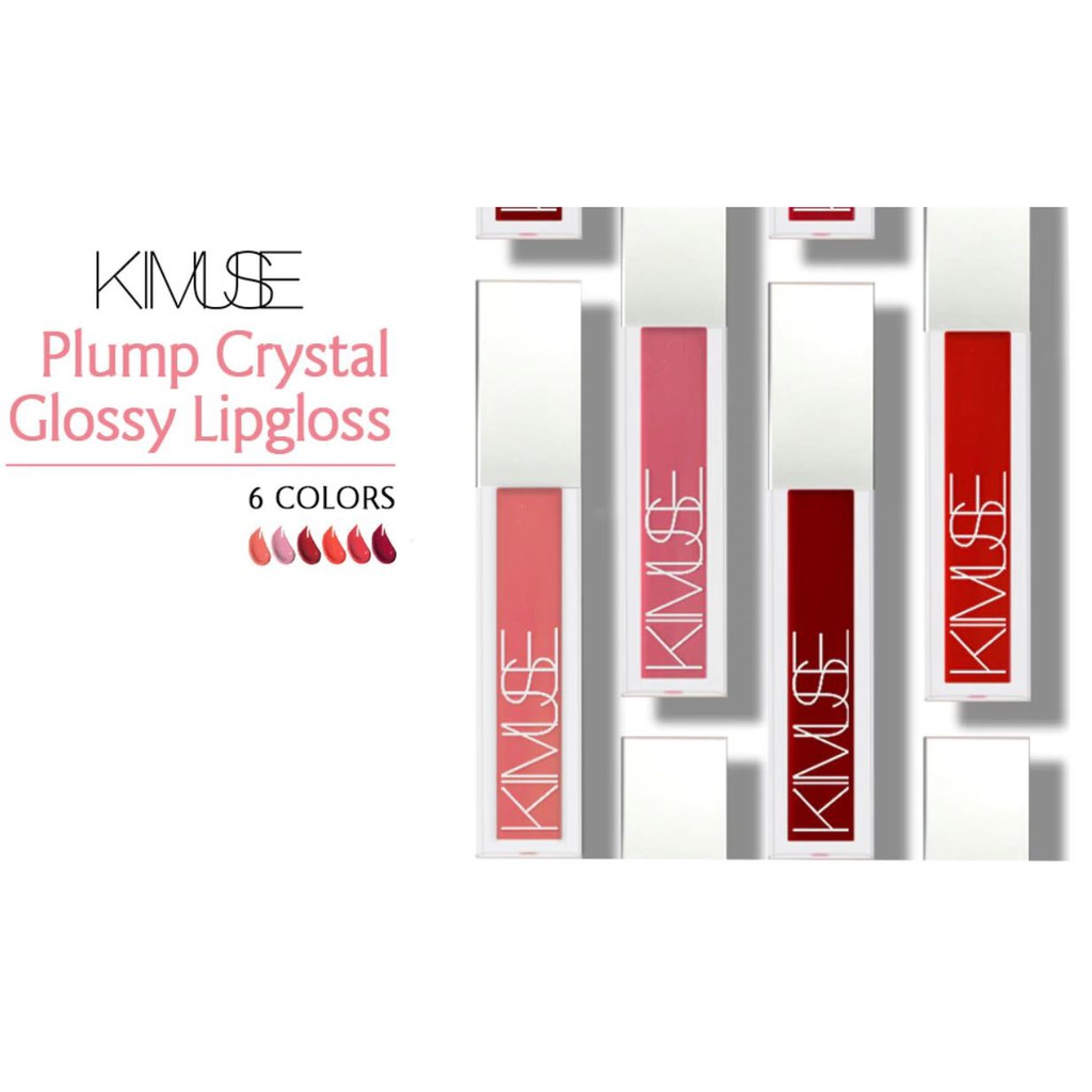 (READY &amp; ORI) Kimuse 6 Color Liquid Plump Crystal Glossy Lip Gloss 805