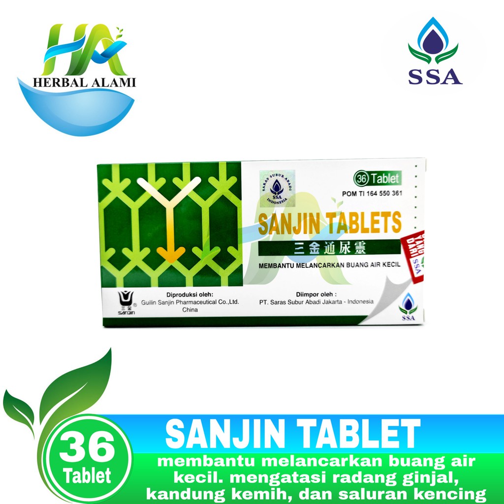 SANJIN TABLETS - Obat Infeksi Saluran Kencing &amp; Anyangan