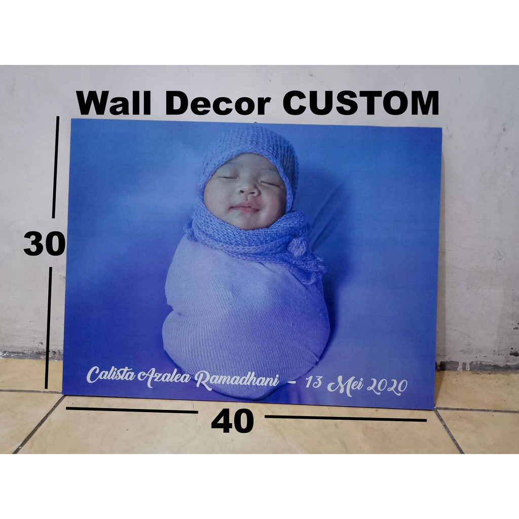 pajangan dinding custom 30x40cm wall decor