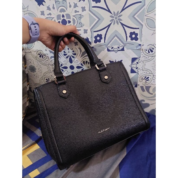 preloved tas hush puppies sheila top handle