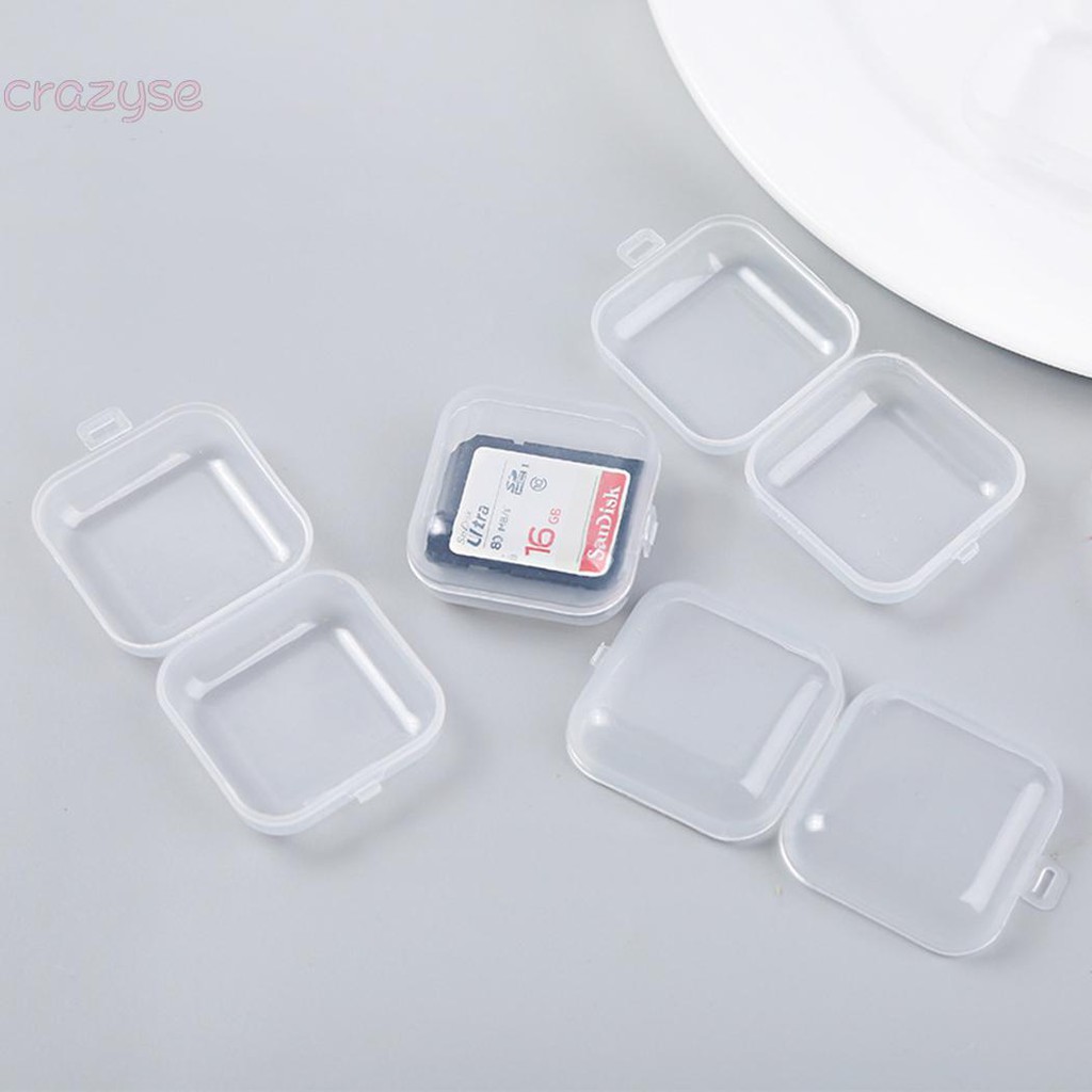 Box Grids Kotak Obat Mini Perhiasan Transparent Plastik Pill Jewelry Storage Case Organizer