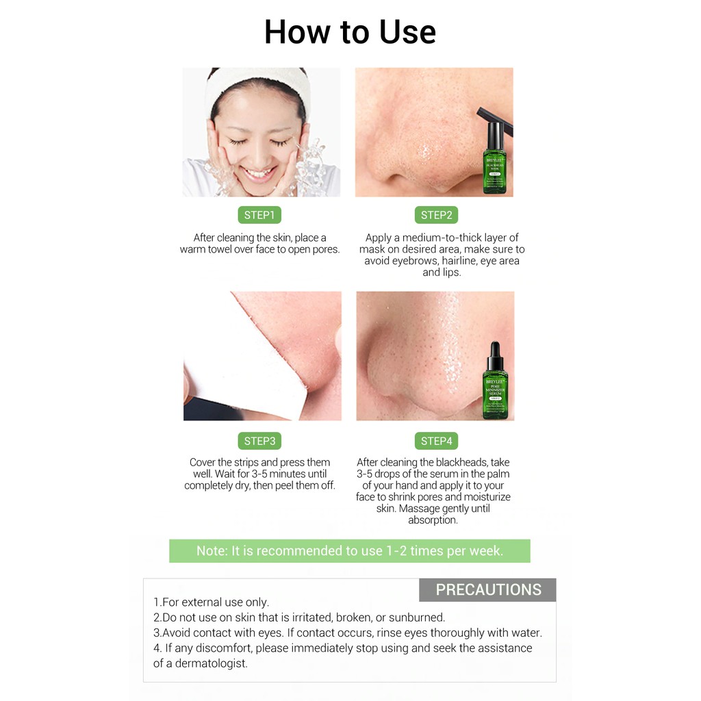 [BPOM] BREYLEE Varian STEP 1 Blackhead Remove &amp; STEP 2 Pore Minimizer Serum Pembersih Komedo