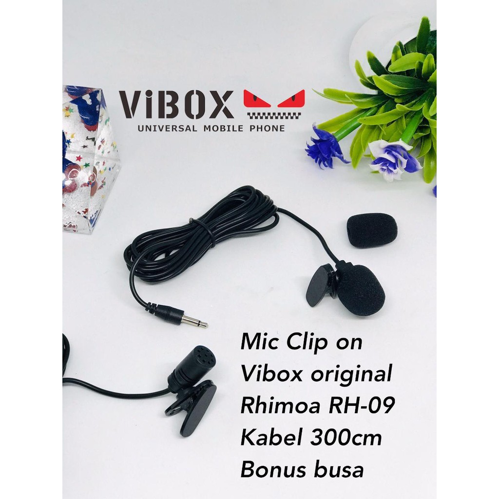 Clip On MIC Microphone with clip 3.5mm RH-09 KABEL PANJANG 3M / RH11/RH12 KABEL 1.5METER /bando mic