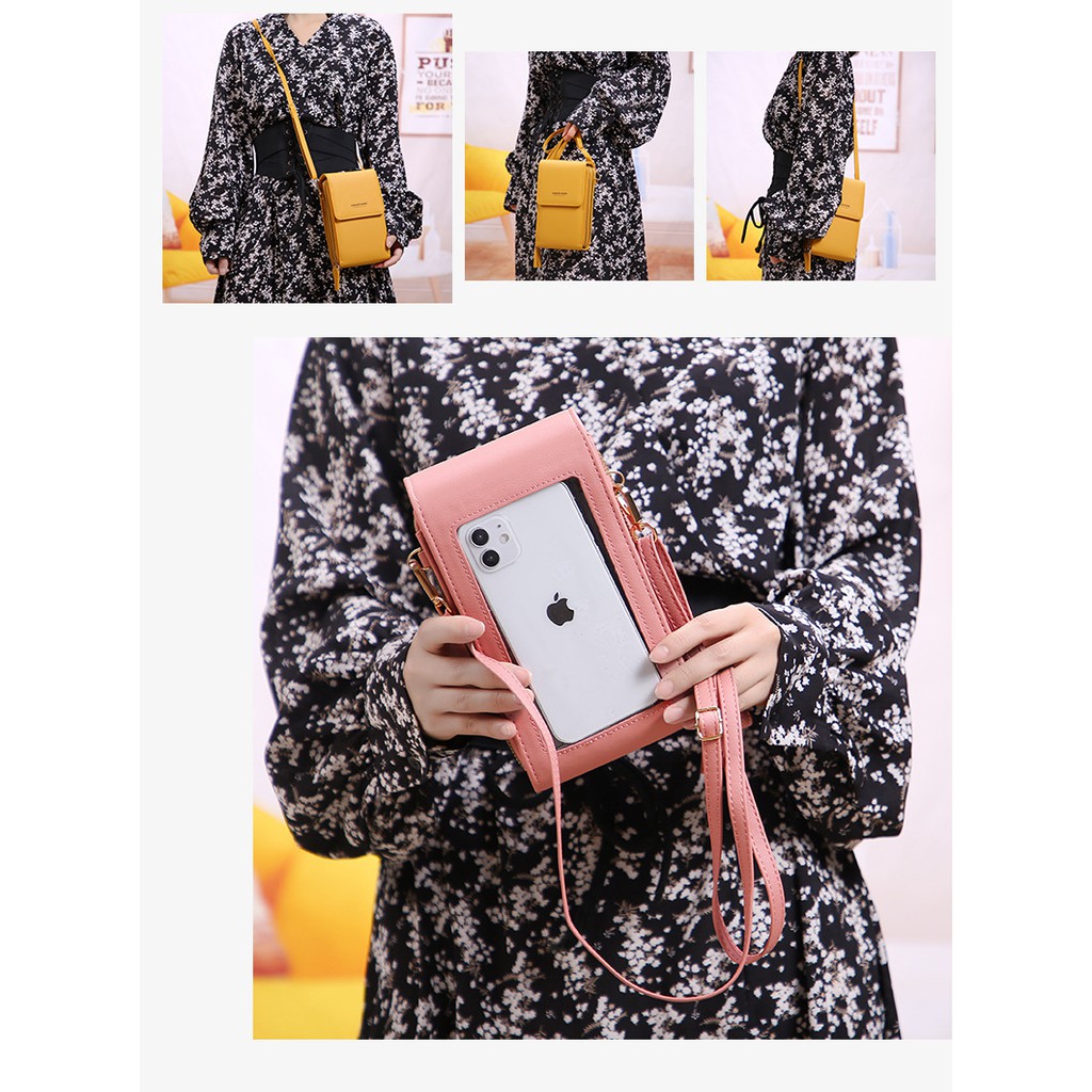 tas hp terbaru 2022 / KhatinStore Tas Selempang Wanita Terbaru Import Dompet HP Touch Screen FOREVER YOUNG 2 IN 1 FY Layar Sentuh - 382