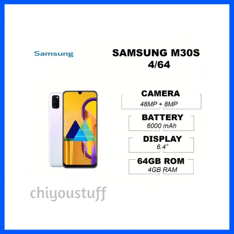 SAMSUNG Galaxy M30s 4/64GB Garansi Resmi SEIN