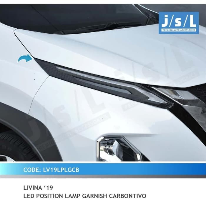 Garnis Depan All New Livina 2019 LED Position Carbontivo