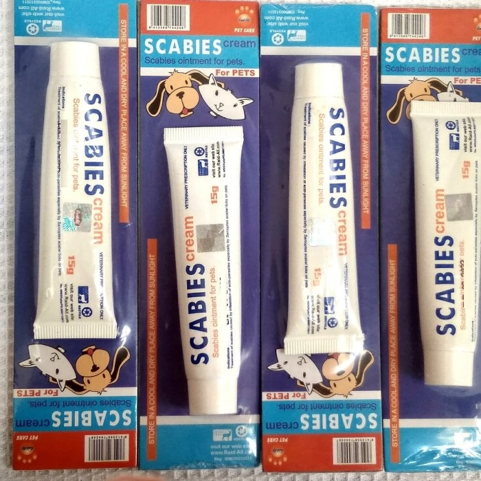 Scabies Cream - Salep Scabies Kucing Anjing Salep Jamur Aman Terjilat