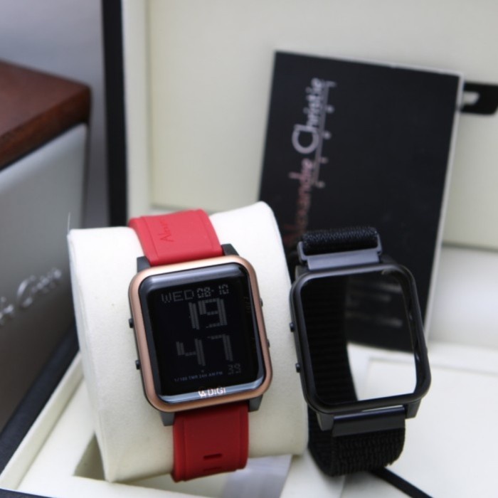 ALEXANDRE CHRISTIE AC 9344 ROSEGOLD RED DG AC9344 WANITA ORIGINAL