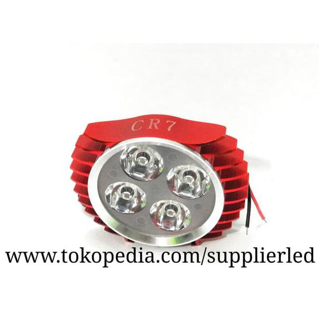 Lampu Tembak/Sorot Led Motor, Super Terang - Hitam