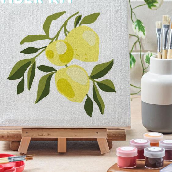 

♡ Paint by number tanaman plant ver 3 canvas 20x20 cm - plant05, 15x15cm ●