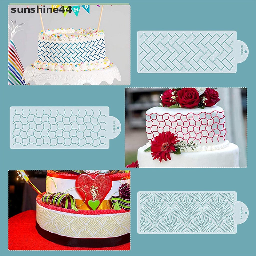 Sunshine Cetakan Stensil Cutting Dies Motif Mesh Bahan Plastik Untuk Scrapbook / Craft Diy