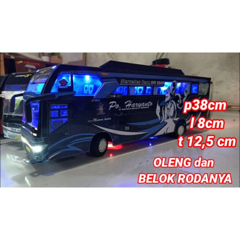 Miniatur Bis Murah Jumbo oleng Haryanto Edelwis