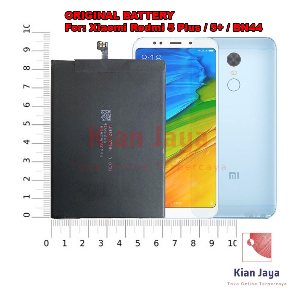 [Garansi 100% Ori] Baterai Xiaomi Redmi 5 Plus / Redmi 5+ BN44 Batre Batrai Battery Hp Xiao Mi Xiomi BN 44 Original