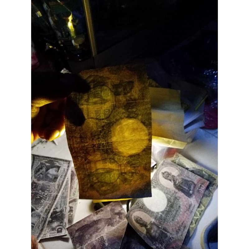 uang kertas kuno 1000 golden,seri wayang