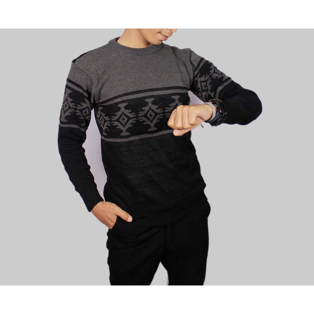 pojokfashion - SWEATER RAJUT EYE DRAGON TRIBAL PREMIUM