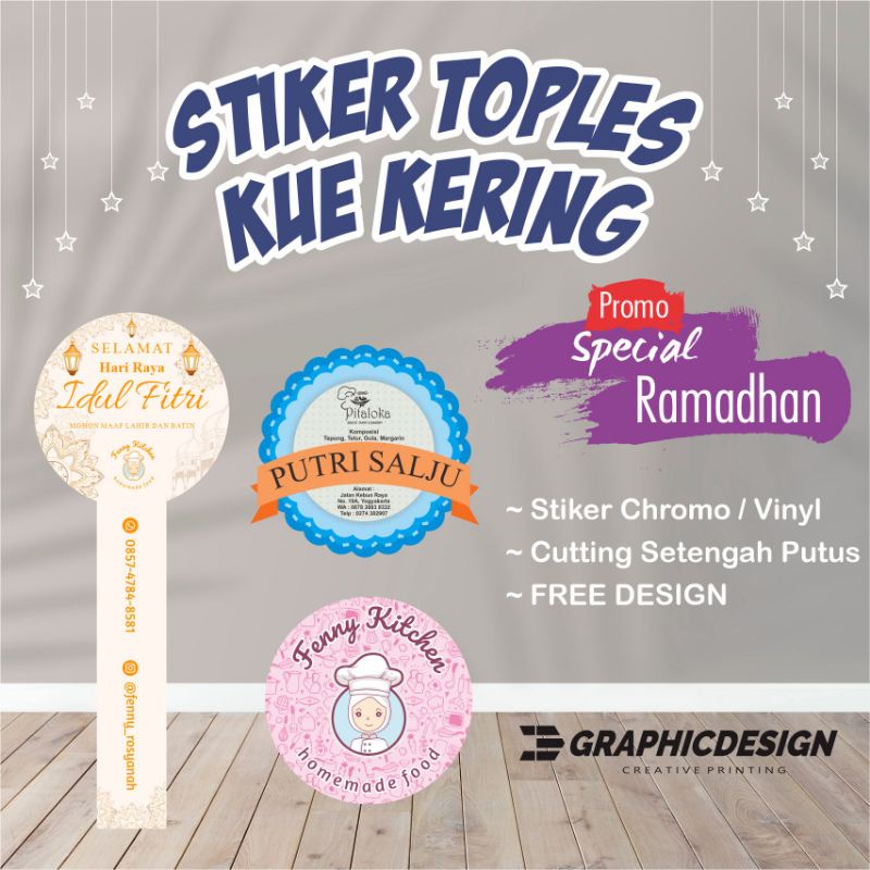 

Stiker toples kue kering murah