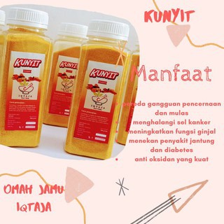 

Minuman Sari Kunyit Asli / Jamu Bubuk Aneka Rempah Ekstrak Kunyit / Jamu Serbuk Kunyit Herbal 200gr