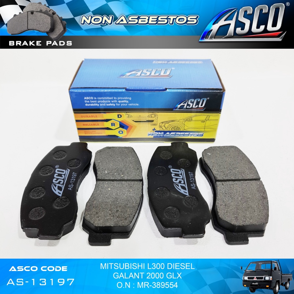 ASCO Kampas Rem Depan Mitsubishi L300 Diesel-Galant 2000 GLX