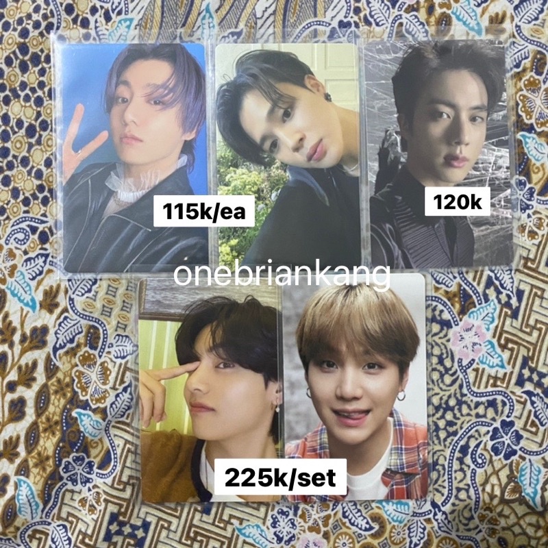Photocard BTS Official Photocard jungkook official photocard taehyung official photocard suga samsun