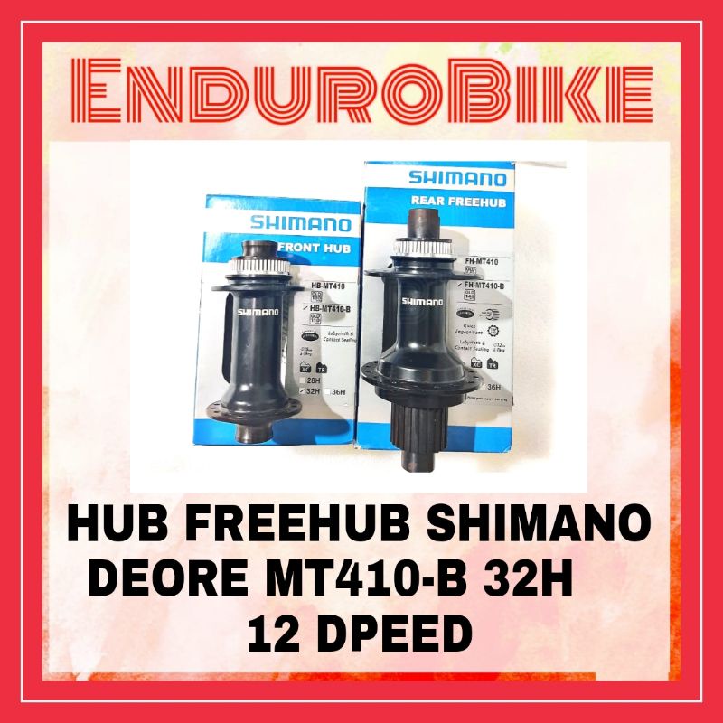 HUB FREEHUB SHIMANO DEORE HB-MT410-B BOOST 32H 110-148 MT 410 ENDUROBIKE