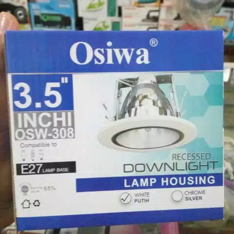 Fittingan - Downlight OSIWA 3.5 In Putih/Silver