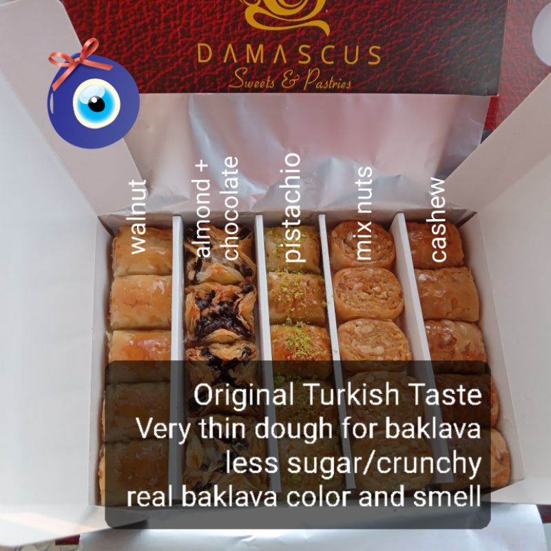 

Damascus Baklava Turki Premium 1 Box 350 Gr