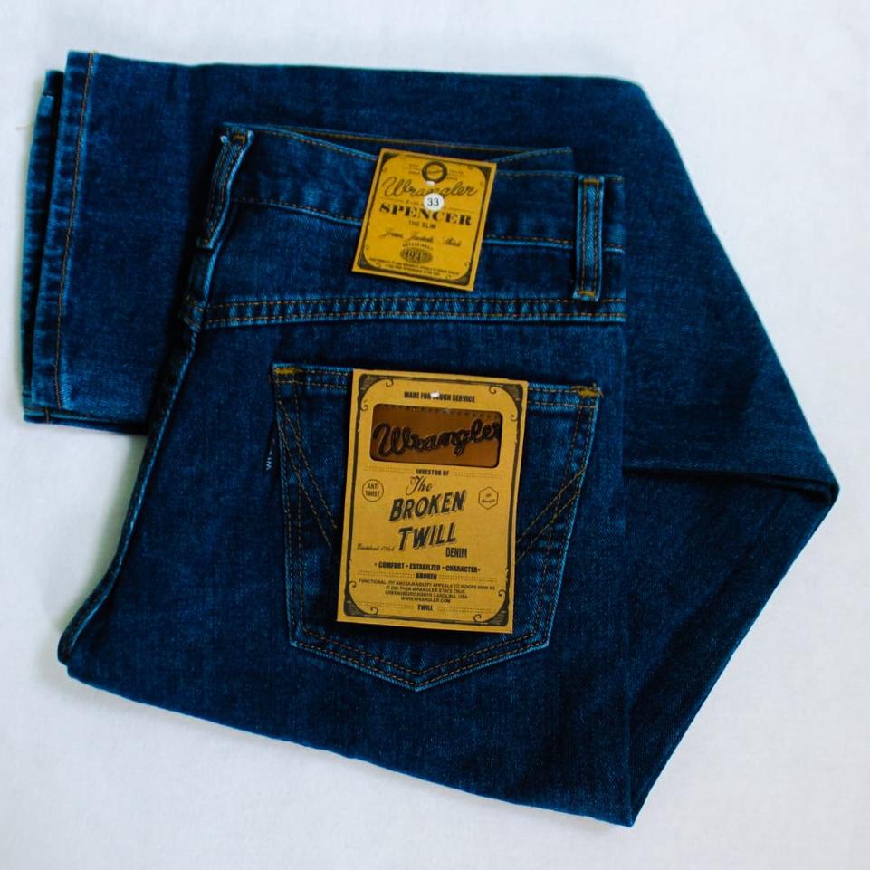 Siap Kirim.. Promo. Celana Jeans Pria Wrangler Standart Reguler Original Jeans Best Quality 28 sampa