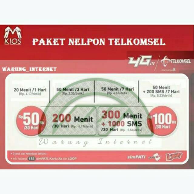 Paket Nelpon Telkomsel (Promo)