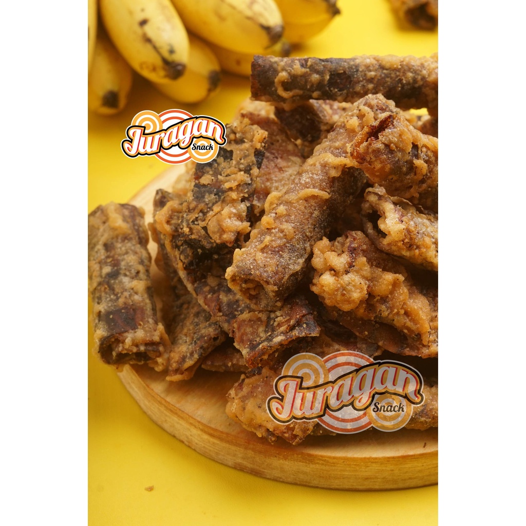 SALE PISANG GULUNG CRISPY 125 gram snack kiloan makanan ringan jajanan cemilan camilan manis  murah