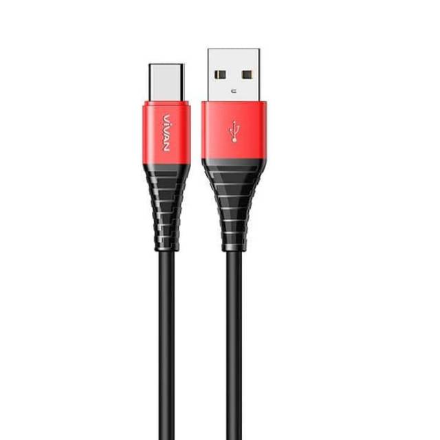 Kabel Data Type C Vivan SC30S SC100S SC200S 2.0A FAST CHARGING Kabel Casan Tipe C Kabel Type-C Power Bank