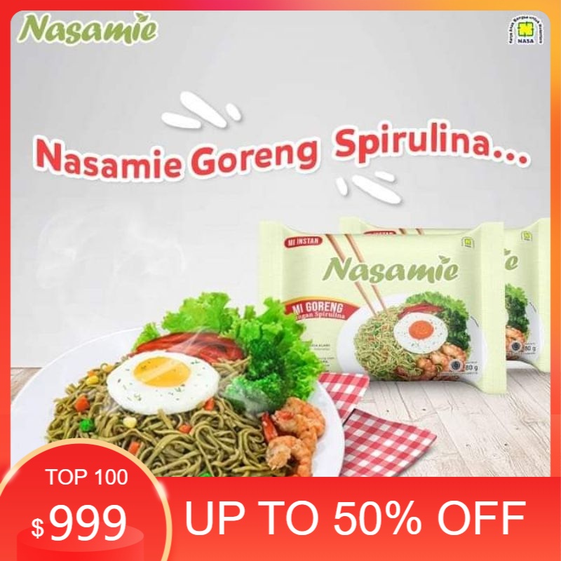 

Nasamie Mie Goreng Sehat Extra Spirulina Isi 5
