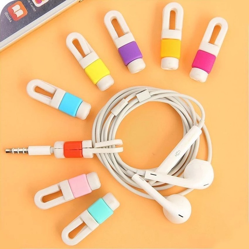 Pelindung Kabel Headphone Warna-Warni