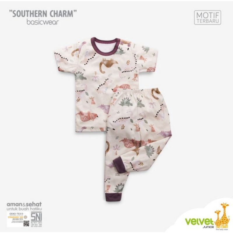 Velvet Junior Southern Charm Setelan Lengan Pendek Celana Panjang (KP)